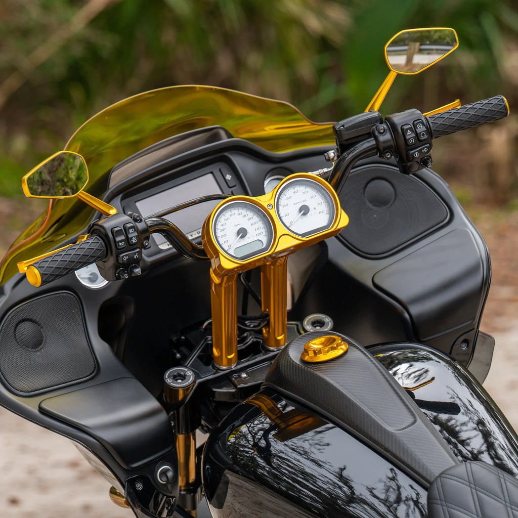 MINI STOCKER FORGED MIRRORS, GOLD