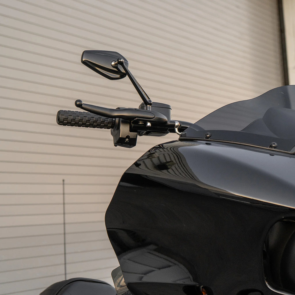 MINI STOCKER FORGED MIRRORS, BLACK